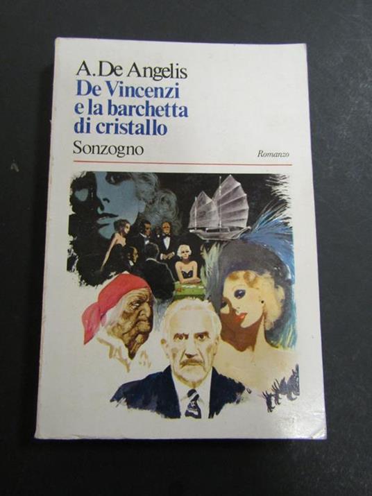 De Vincenzi e la barchetta di cristallo. Universale Sonzogno. 1974-I - Augusto De Angelis - copertina