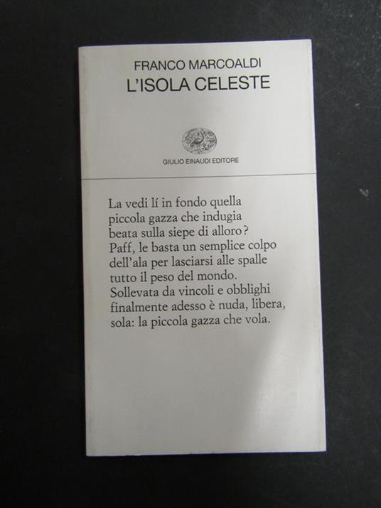 L' isola celeste. Einaudi. 2000-I - Franco Marcoaldi - copertina