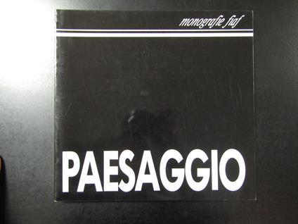 Paesaggio. FIAF 1993 - copertina