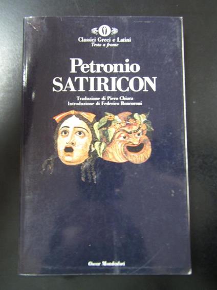 Petronio. Satiricon. Mondadori 1994 - Arbitro Petronio - copertina