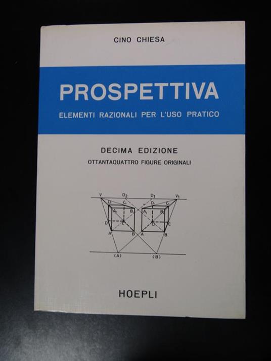 Prospettiva. Hoepli 1975 - Cino Chiesa - copertina