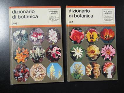 Dizionario di botanica. 2 voll. De Agostini 1970 - copertina