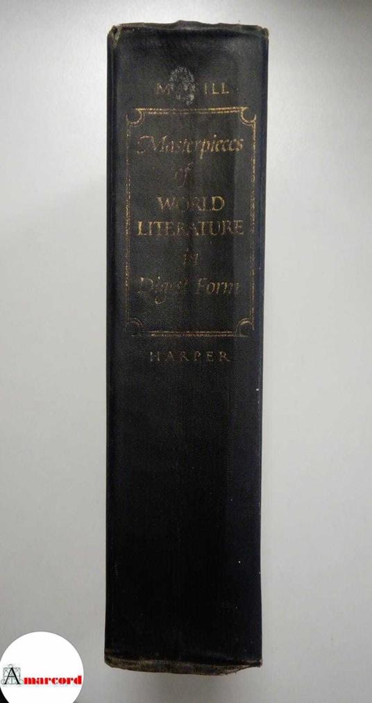 AA.VV., Masterpieces of world literature in digest form, Harper & Brothers, 1952 - copertina