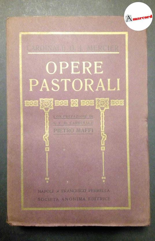 Mercier D.J., Opere pastorali, Sae, 1917 - copertina