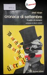 Nizan Paul, Cronaca di settembre. Il patto di Monaco, Bertani, 1974