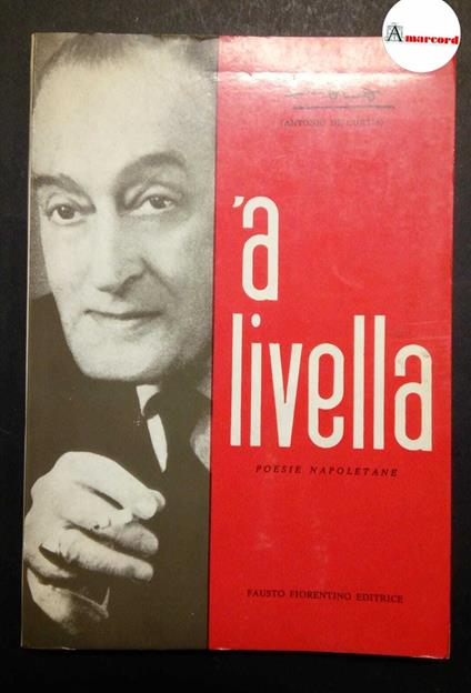 Totò, A livella. Poesie napoletane, Fausto Fiorentino editrice, 1986 - Totò - copertina
