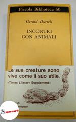 Durrell Gerald, Incontri con animali, Adelphi, 1978