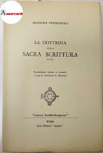 Swedenborg Emanuele, La dottrina sulla sacra scrittura, Atanor, 1952 - I