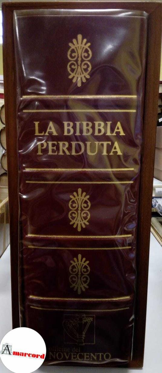 La Bibbia perduta, Officine del Novecento, 1999 - Anonimo calalabrese - copertina