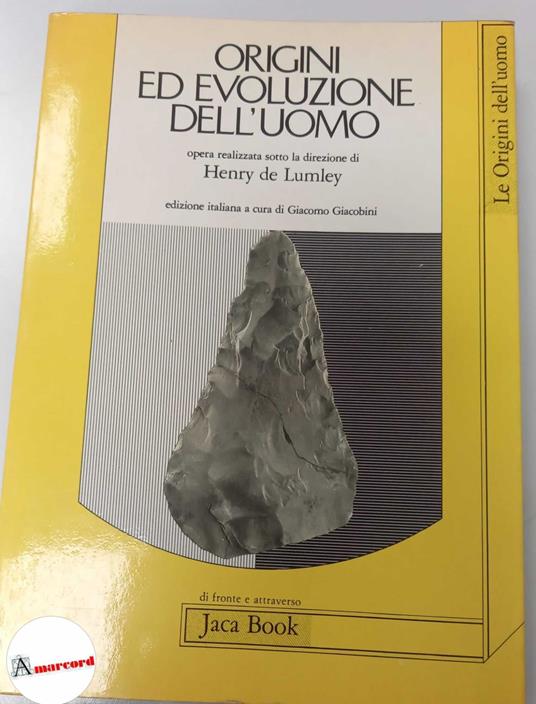 AA.VV., Origini ed evoluzione dell'uomo, Jaca Book, 1985 - copertina