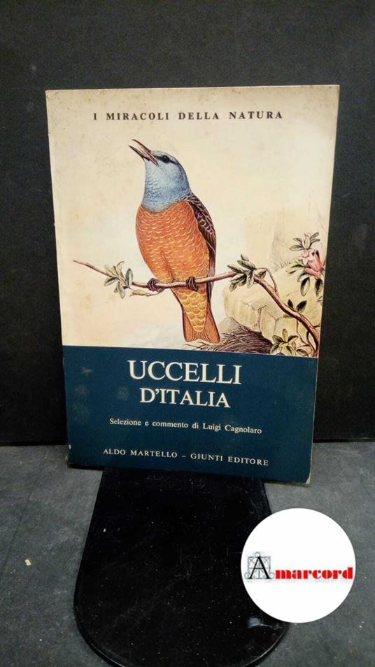 Cagnolaro, Luigi. Uccelli d'Italia : passeriformi 1. Milano Martello, 1974 - Luigi Cagnolaro - copertina