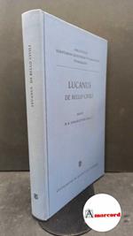 Lucanus, Marcus Annaeus. De bello civili Germany Teubner, 1988