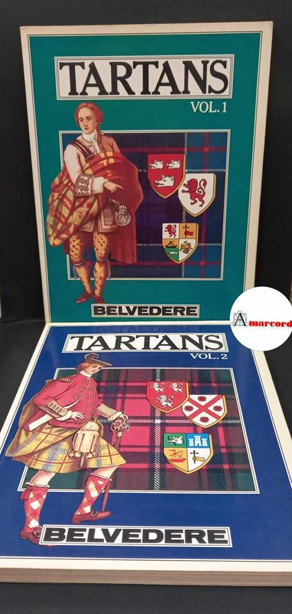 Hageney, Wolfgang. Tartans : the tartans of the clans and septs of Scotland with the arms of the chiefs vol 1 & 2. Rome \etc.! Belvedere, 1987 - copertina