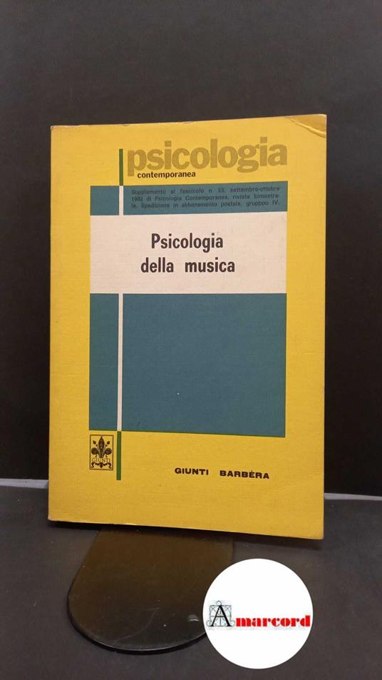 Psicologia della musica - copertina