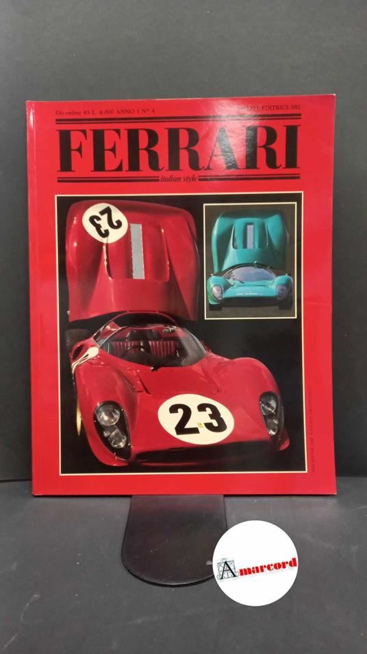 Ferrari. Italian style. Numero di dicembre 85 - copertina