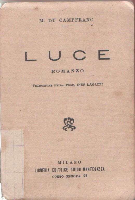 Luce. M. Du Campfranc - M. Du Campfranc - copertina