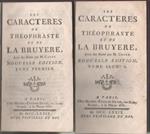 Les Caractèrs de Théophraste et de La Bruyere (2 voll.). Pierre Coste