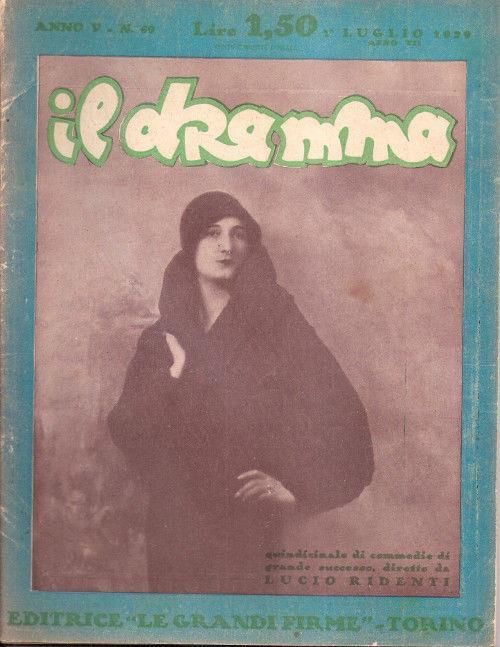 Il Dramma N° 69 - 1 Luglio 1929 - copertina