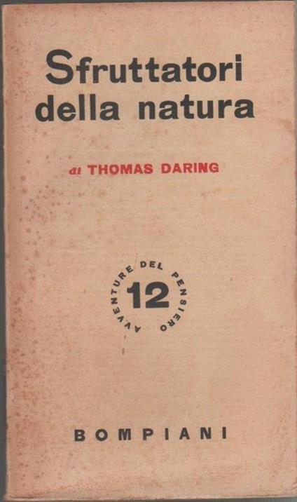 Sfruttatori della natura. Thomas Daring - Thomas Daring - copertina