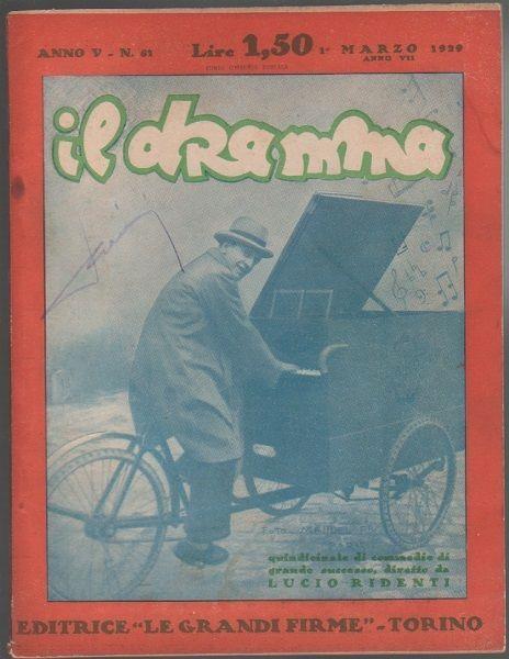 Il Dramma N°61 - 1 Marzo 1929 - copertina