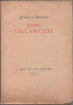 Rime dell'amicizia. Francesco Pastonchi