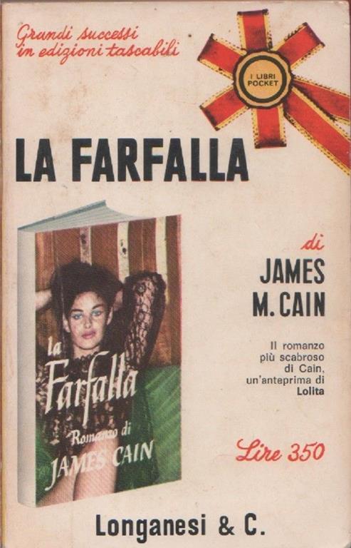 La farfalla. Cain James M - James M. Cain - copertina