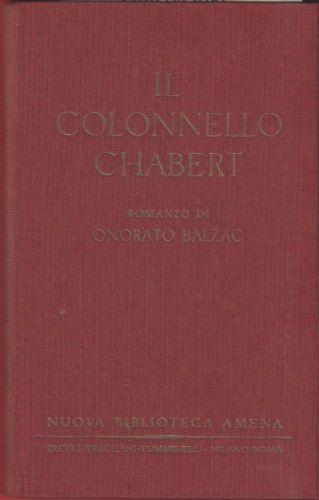 Il colonnello Chabert - Honorè De Balzac - - Honoré de Balzac - copertina