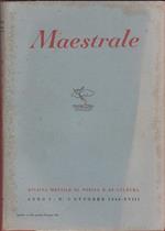 Maestrale. Rivista mensile di poesia e cultura. Anno I. n. 5. Ottobre 1940