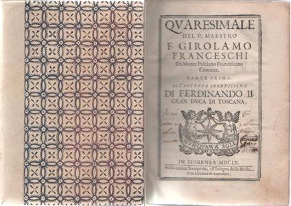 Quaresimale - Girolamo Francesci - copertina
