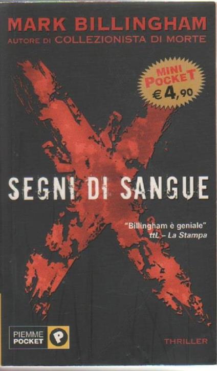 Segni di sangue. Mark Billingham - Mark Billingham - copertina