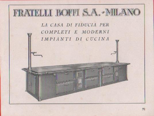 Cucine fratelli Boffi. Milano. Pubblicità 1939 - Libro Usato - ND - | IBS
