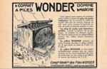 Le cofret a piles Wonder. Pubblicita 1926