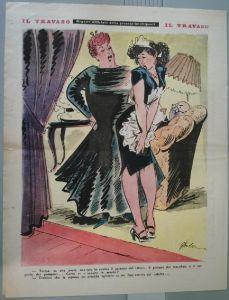 Pagina satirica de Il travaso. Stampa 1953 - copertina