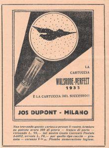 La cartuccia Walsrode Perfect 1935 è la cartuccia del successo. Advertising  1937 - Libro Usato - Il cacciatore italiano - | IBS