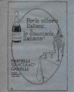 Fratelli Gancia Cannelli. Per le vittorie italiane lo spumante italiano. Advertising 1920