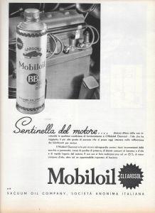 Mobiloil. Sentinella del motore... Advertising 1936 - copertina
