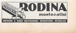 Rodina Montecatini. Advertising 1936 - copertina
