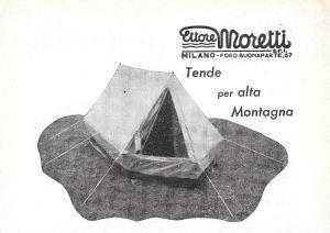 Ettore Moretti. Tende per alta montagna. Advertising 1958 - Libro Usato -  Rivista mensile CAI - | IBS