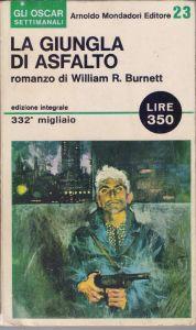 La giungla d'asflato - William R. Burnett - William R. Burnett - copertina