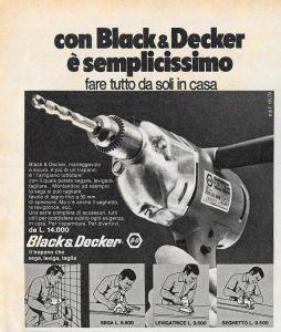 Black & Deker. Advertising 1970 - copertina