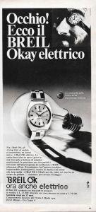 Breil OK elettrico. Advertising 1970 - copertina