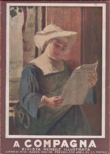 A Compagna. Rivista. Anno IV n. III marzo 1931 - copertina