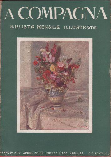 A Compagna. Rivista. Anno IV n. 4 aprile 1931 - copertina