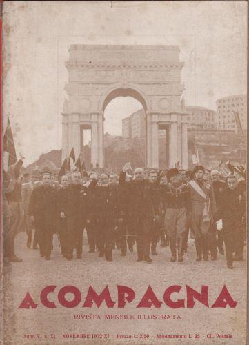 A Compagna. Rivista. Anno V n. 11 novembre 1932 - copertina