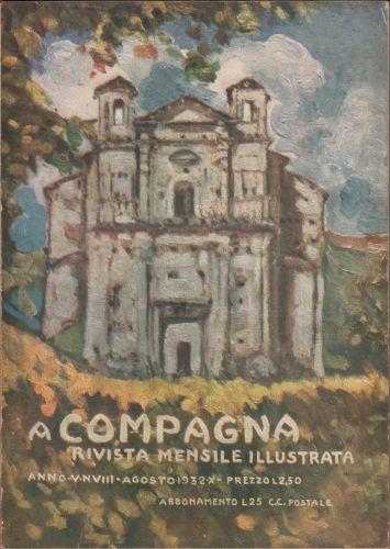 A Compagna. Rivista. Anno V n. 8 agosto 1932 - copertina