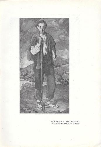 A Basque Countryman, by Ignacio Zuloaga. Stampa 1921 - copertina