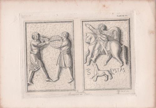 Two Panels from the Bronze Gates in Ravello by Barisanus of Trani. Engraving 1868 - Charles Perkins - copertina