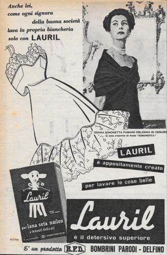 Lauril è il detersivo superiore. BPD. Advertising 1956 - copertina