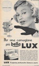 LUX per una carnagione più bella (Martin Carol). Advertising 1956