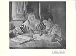 Children Writing by Armando Spadini. Stampa 1924